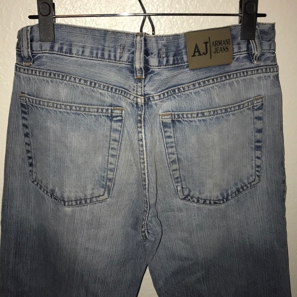 distressed armani jeans